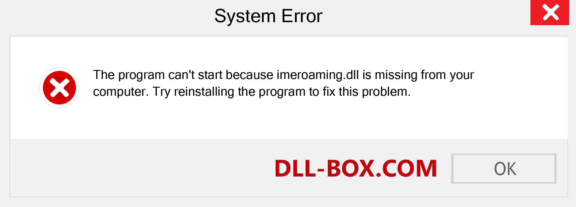  imeroaming.dll file is missing?. Download for Windows 7, 8, 10 - Fix  imeroaming dll Missing Error on Windows, photos, images