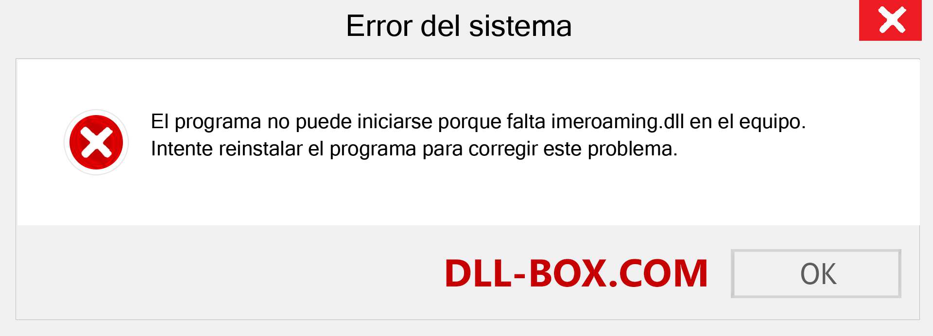 ¿Falta el archivo imeroaming.dll ?. Descargar para Windows 7, 8, 10 - Corregir imeroaming dll Missing Error en Windows, fotos, imágenes